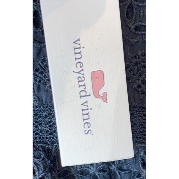 NWT VINEYARD VINES Womens' Mock Neck Eyelet Top Blouse Black Size 6 $128.00 - Picture 5 of 8